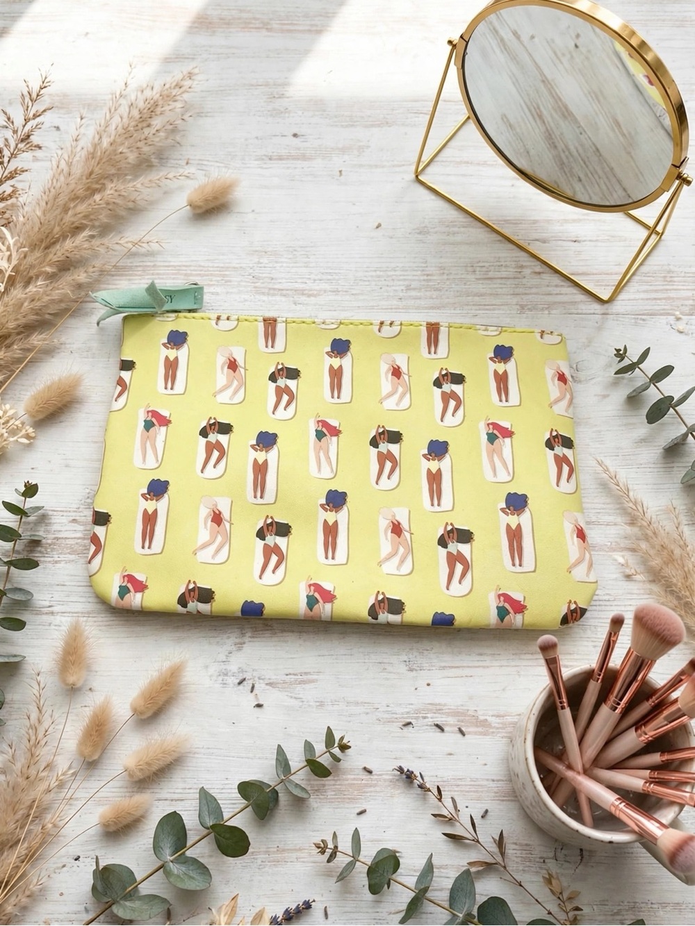 💥 4/$20 🆕 Ipsy Sunbathers Cosmetic Bag